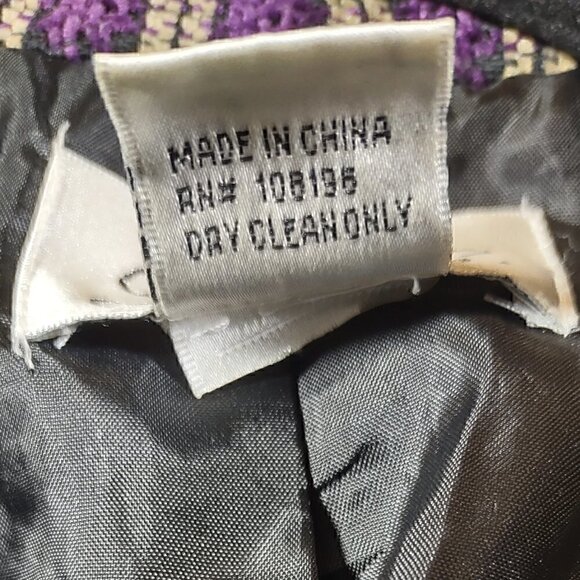 J.P.C. Purple/Gold Blazer And Skirt Size 12 - Picture 7 of 13